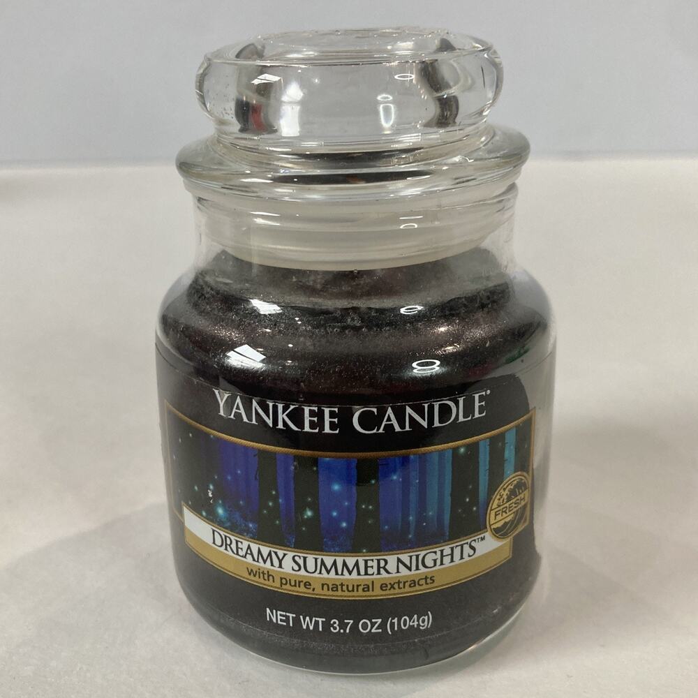 Yankee Candle Dreamy Summer Nights Small Jar 3.7 oz Classic Label NEW Unburned